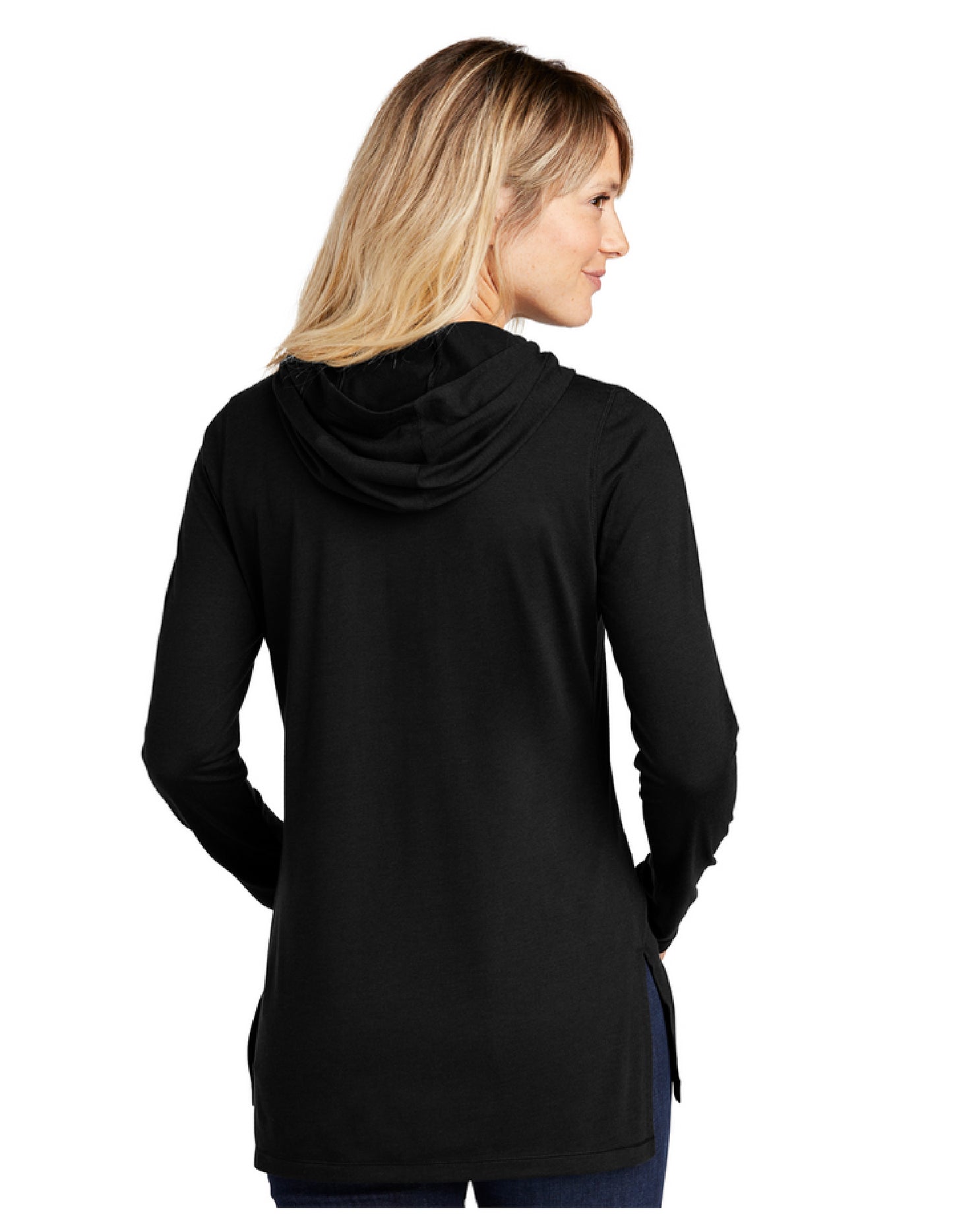 Ladies PosiCharge ® Tri-Blend Wicking Long Sleeve Hoodie