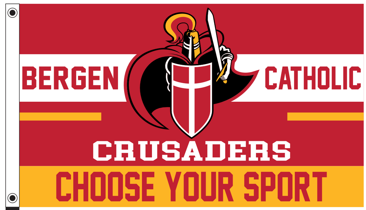 Choose Your Sport Custom Bergen Catholic Flag
