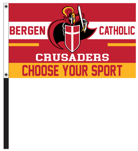Choose Your Sport Custom Bergen Catholic Flag