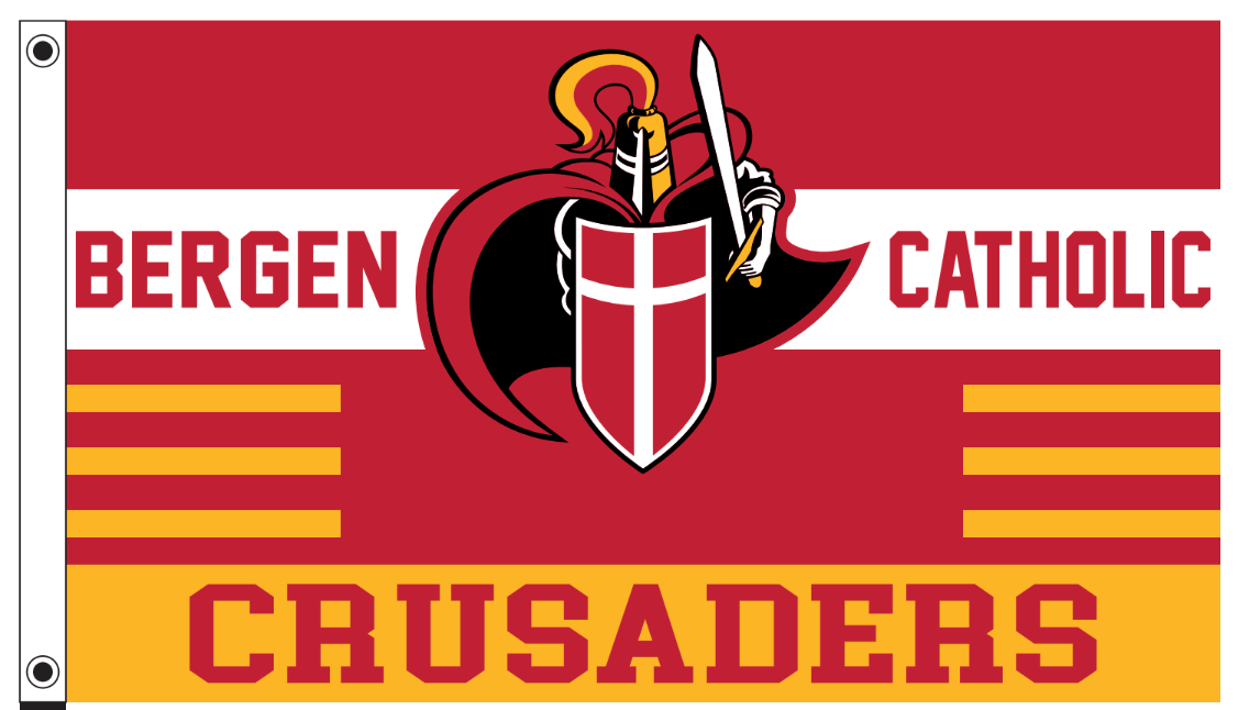 Custom Bergen Catholic Crusaders Flag